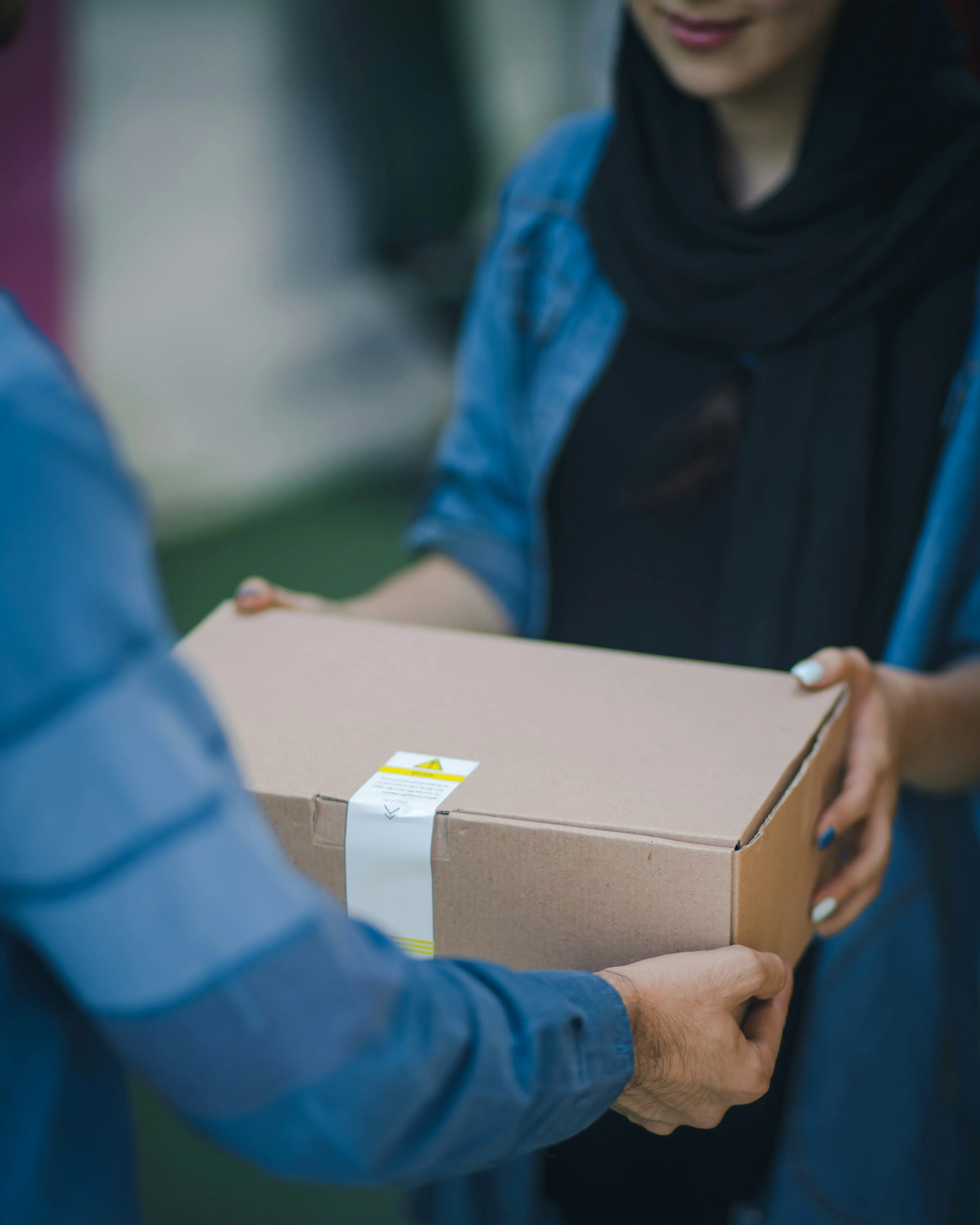 package being delivered